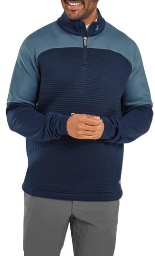 FootJoy ThermoSeries Jacquard Midlayer felpa uomo, navy slate