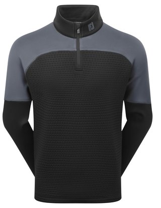 FootJoy ThermoSeries Jacquard Midlayer felpa uomo, nero/antracite