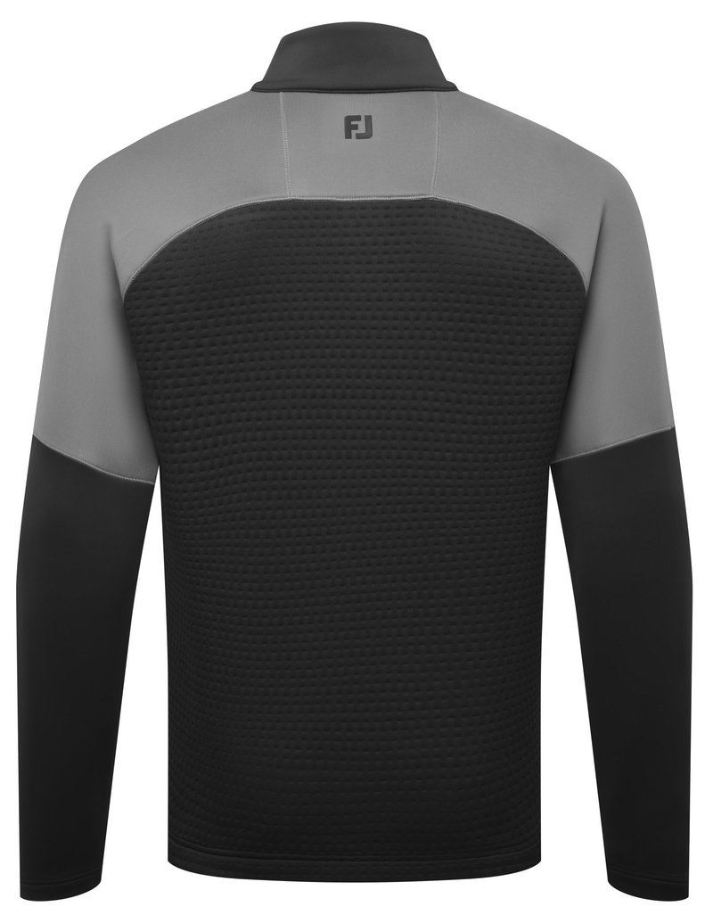 FootJoy ThermoSeries Jacquard Midlayer felpa uomo, nero/antracite