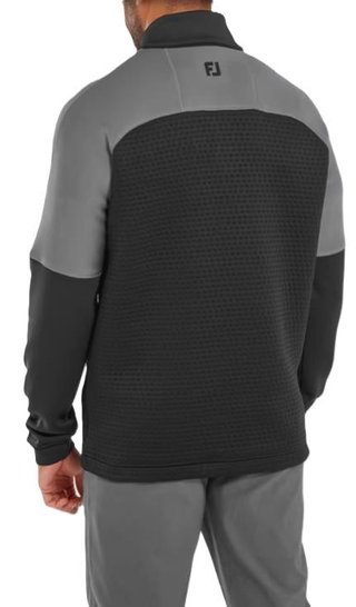 FootJoy ThermoSeries Jacquard Midlayer felpa uomo, nero/antracite