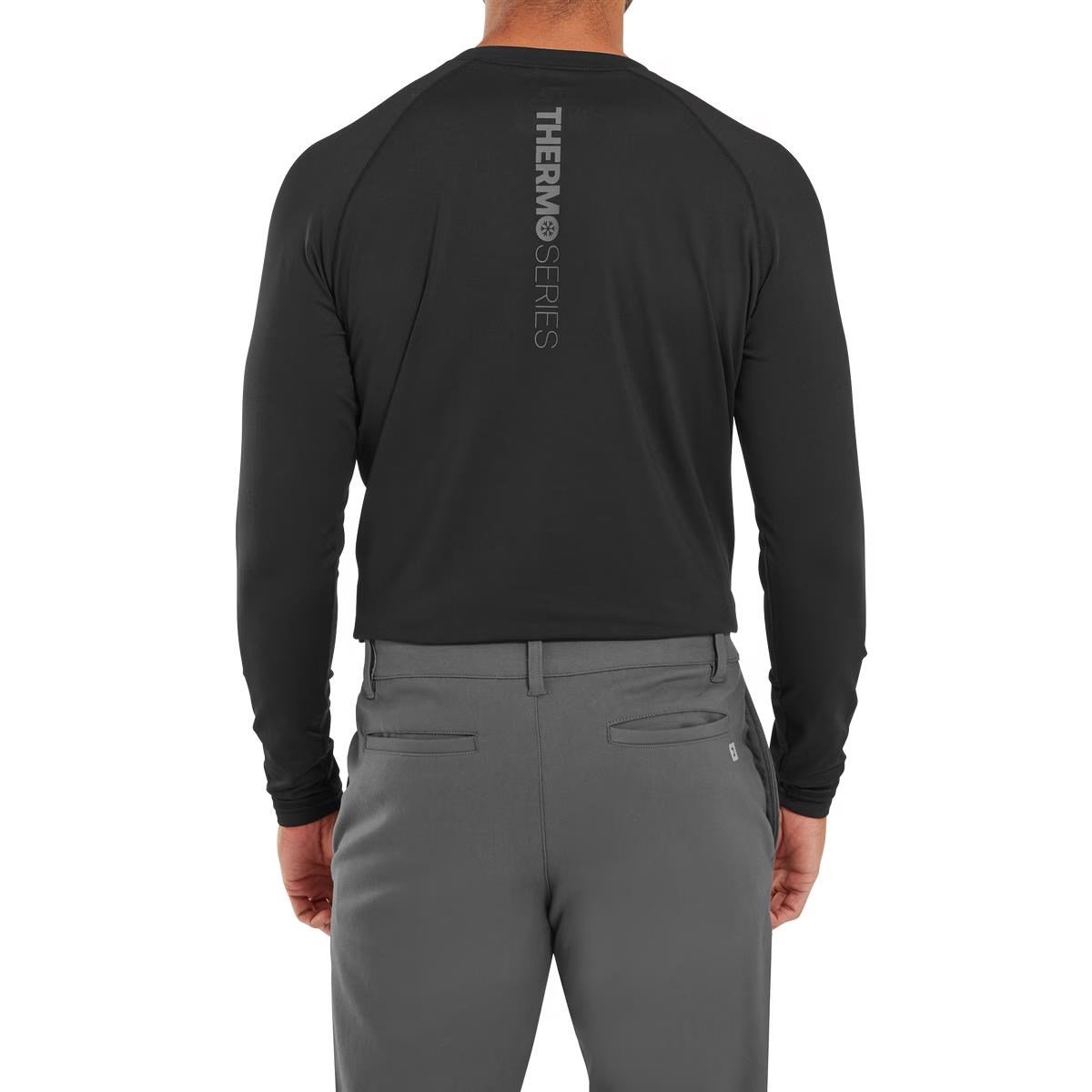 FootJoy ThermoSeries Fleece Baselayer top da uomo, nero