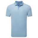 FootJoy Deco Diamond Print polo da uomo, air blue/high tide