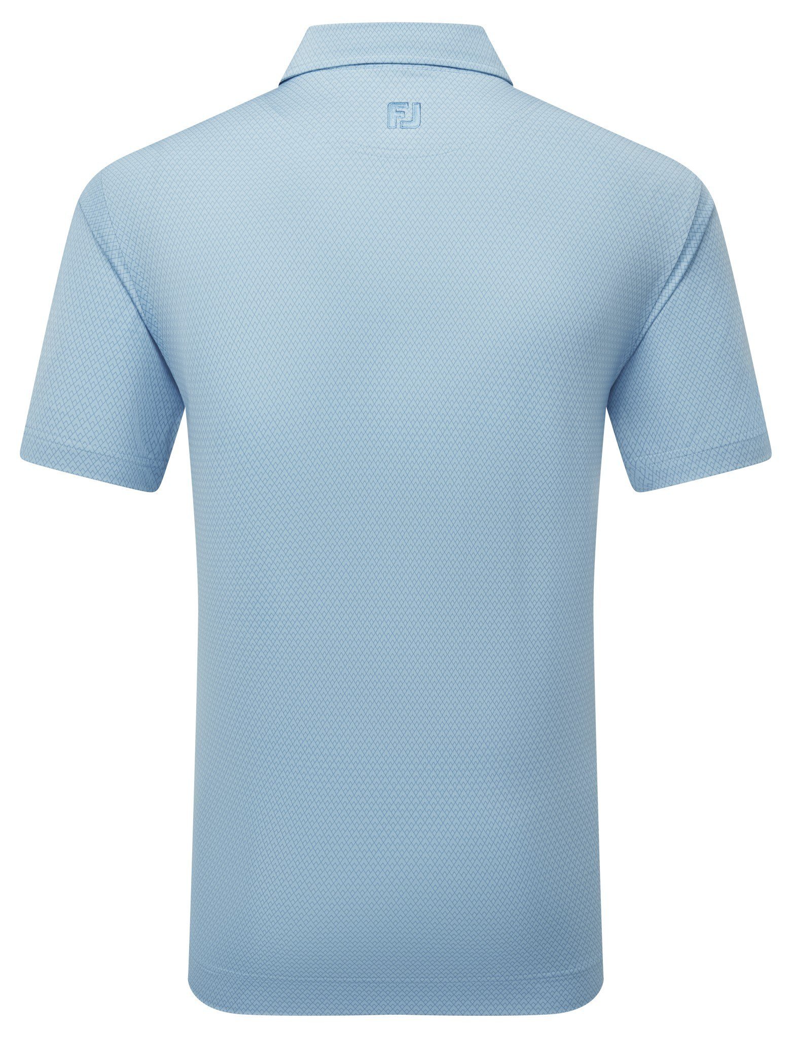 FootJoy Deco Diamond Print polo da uomo, air blue/high tide