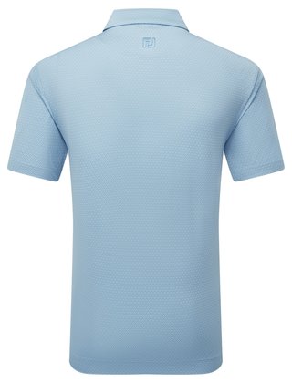FootJoy Deco Diamond Print polo da uomo, air blue/high tide