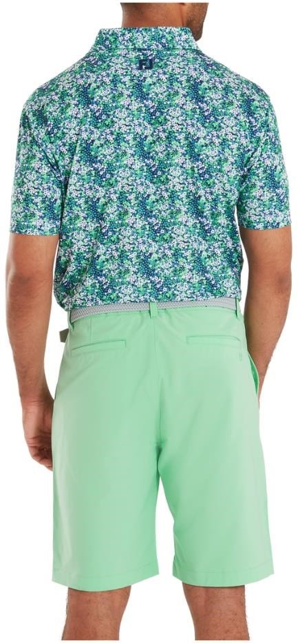FootJoy Garden Print Lisle polo da uomo, navy