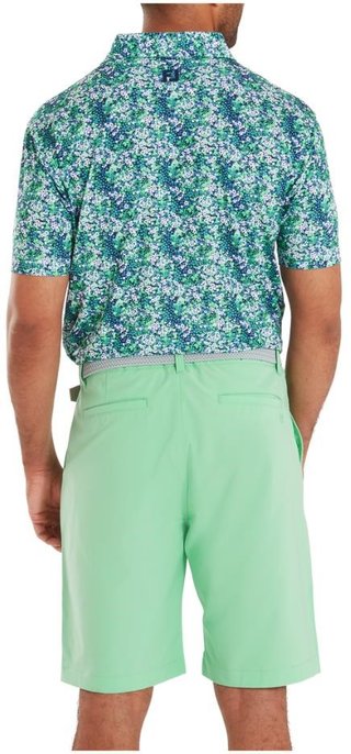 FootJoy Garden Print Lisle polo da uomo, navy