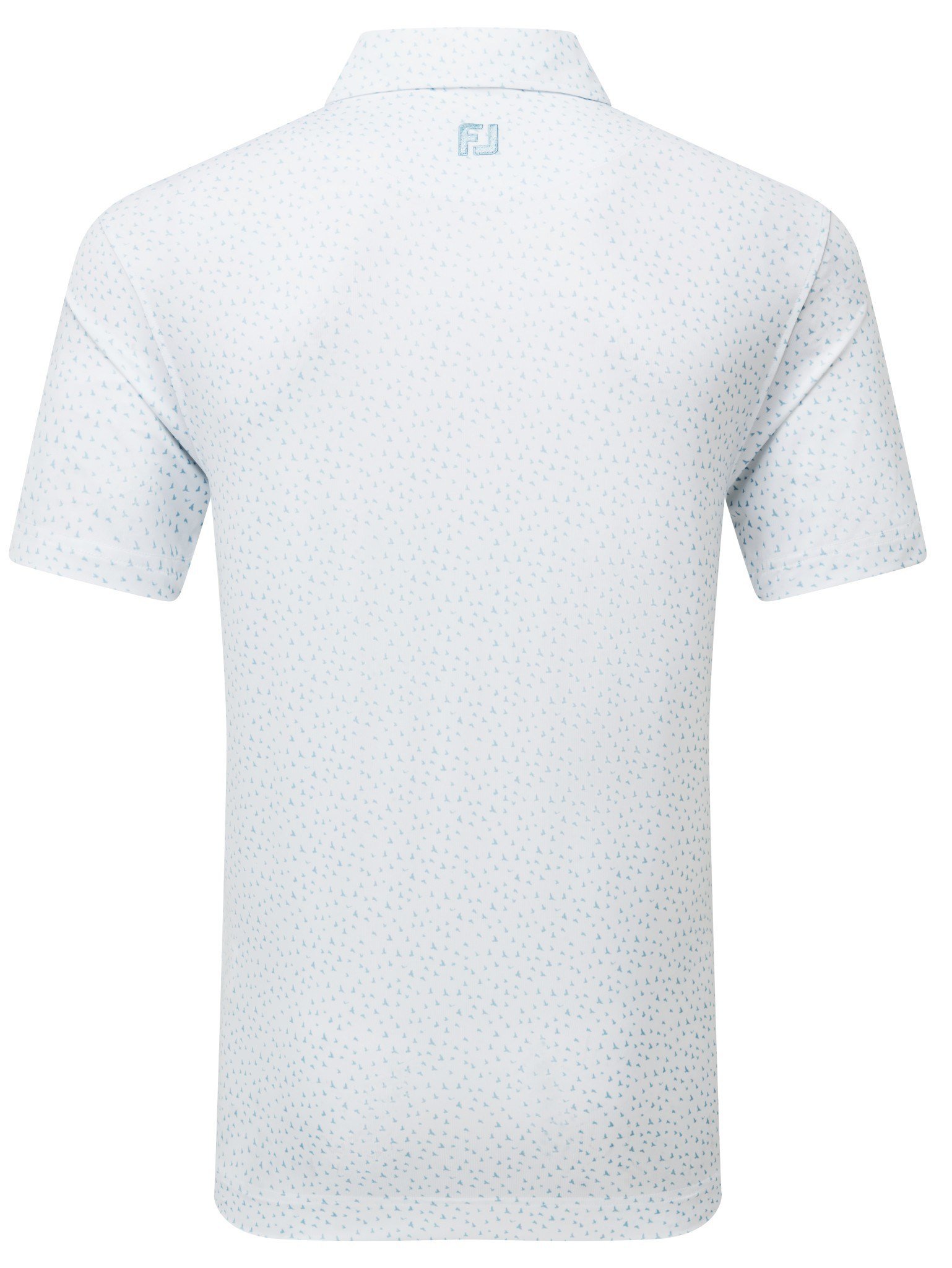 FootJoy BIRD PRINT polo uomo, bianco/air blue