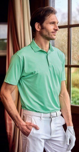 FootJoy Abacus Print polo da uomo, verde