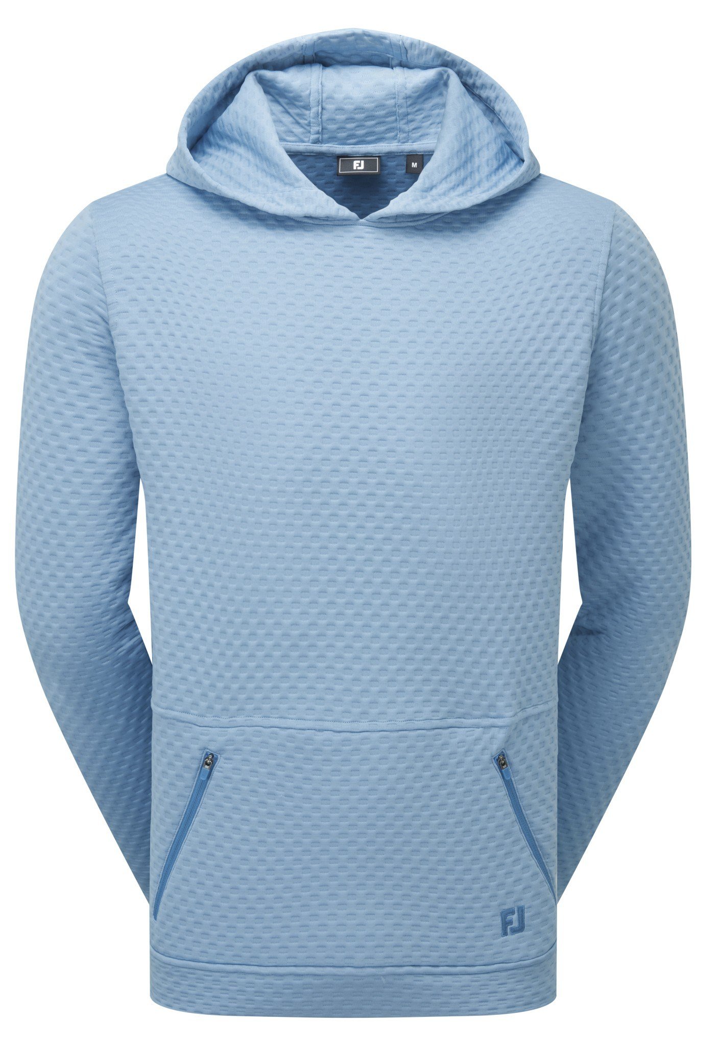 FootJoy Textured Knit Hoodie felpa uomo, air blue