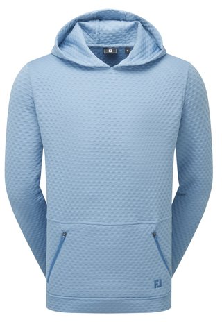FootJoy Textured Knit Hoodie felpa uomo, air blue
