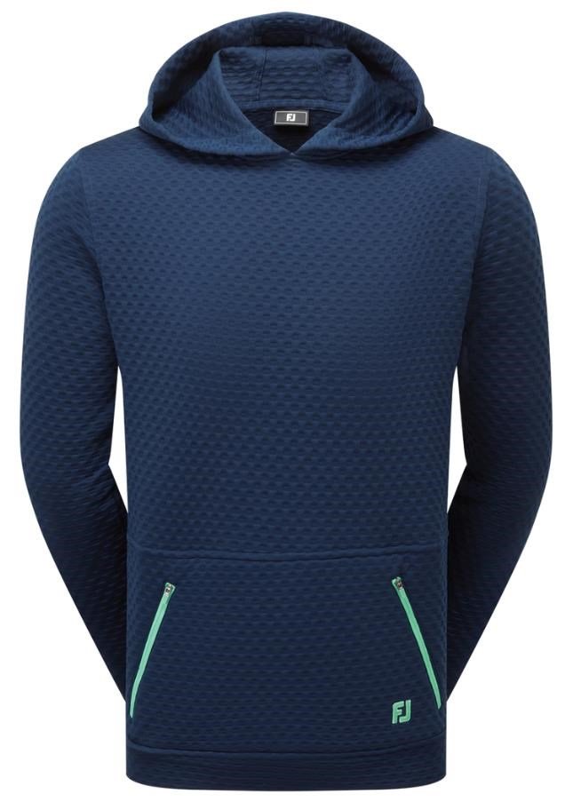 FootJoy Textured Knit Hoodie felpa uomo, navy