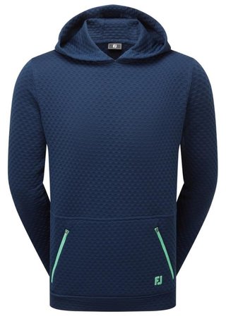 FootJoy Textured Knit Hoodie felpa uomo, navy