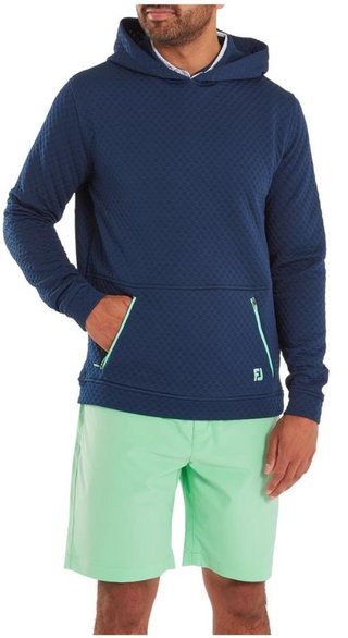 FootJoy Textured Knit Hoodie felpa uomo, navy