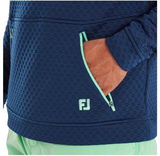 FootJoy Textured Knit Hoodie felpa uomo, navy