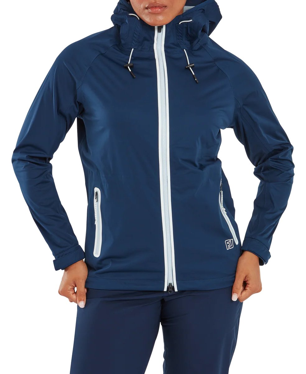 FootJoy HydroKnit giacca antipioggia da donna, navy/white/skyway