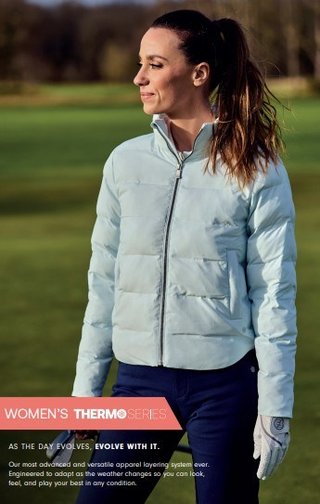 FootJoy ThermoSeries Insulated giacca da donna, azzurro ghiaccio