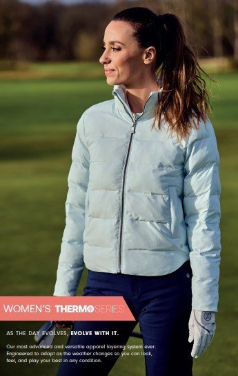 FootJoy ThermoSeries Insulated giacca da donna, azzurro ghiaccio