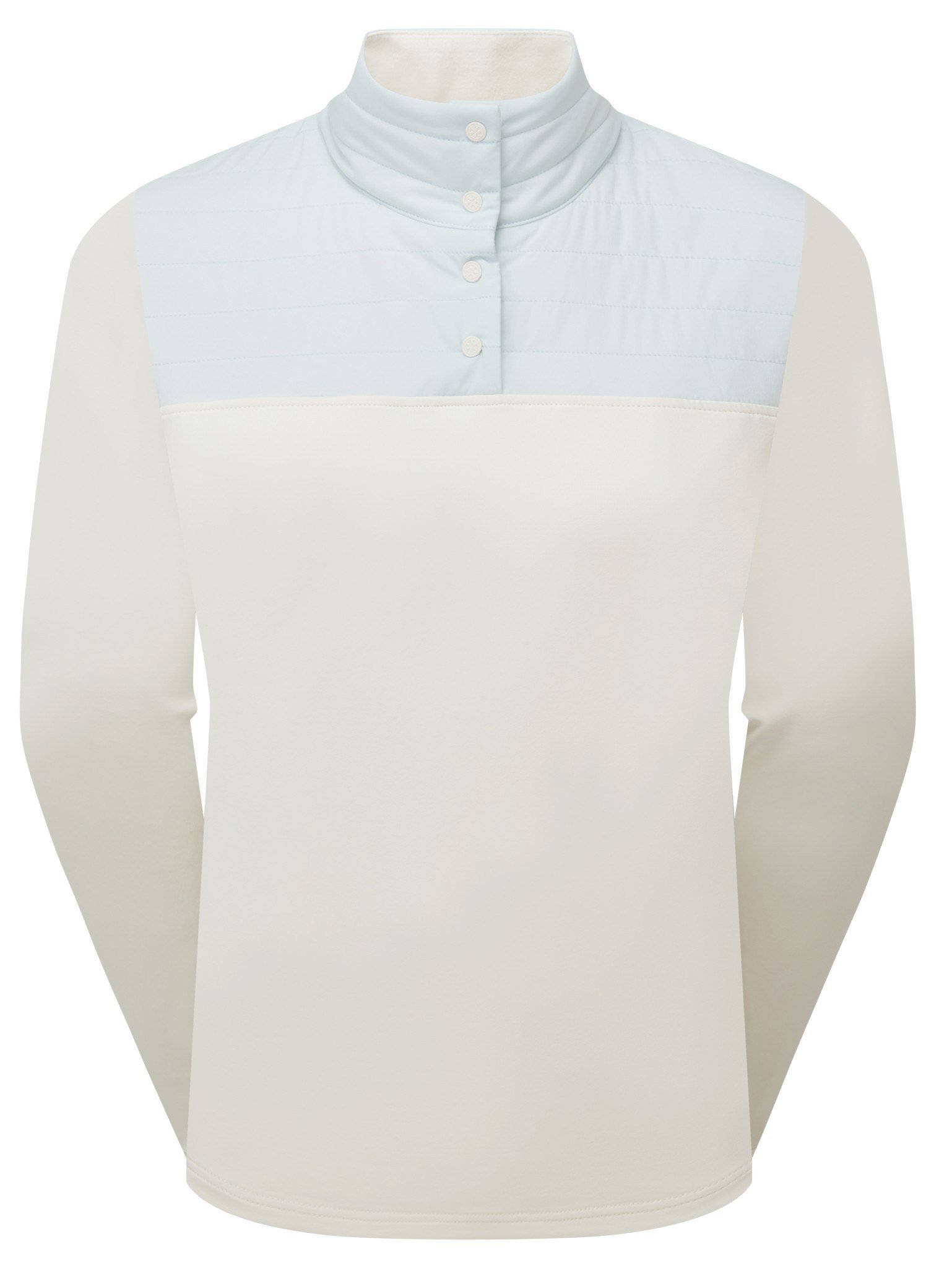 FootJoy ThermoSeries Hybrid Popover felpa donna, off white/ice blue
