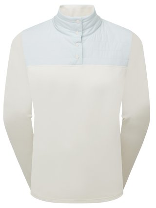 FootJoy ThermoSeries Hybrid Popover felpa donna, off white/ice blue