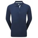 FootJoy ThermoSeries Long Sleeves polo da donna, blu navy