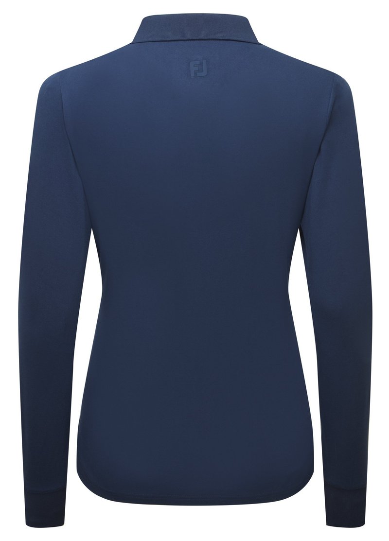 FootJoy ThermoSeries Long Sleeves polo da donna, blu navy