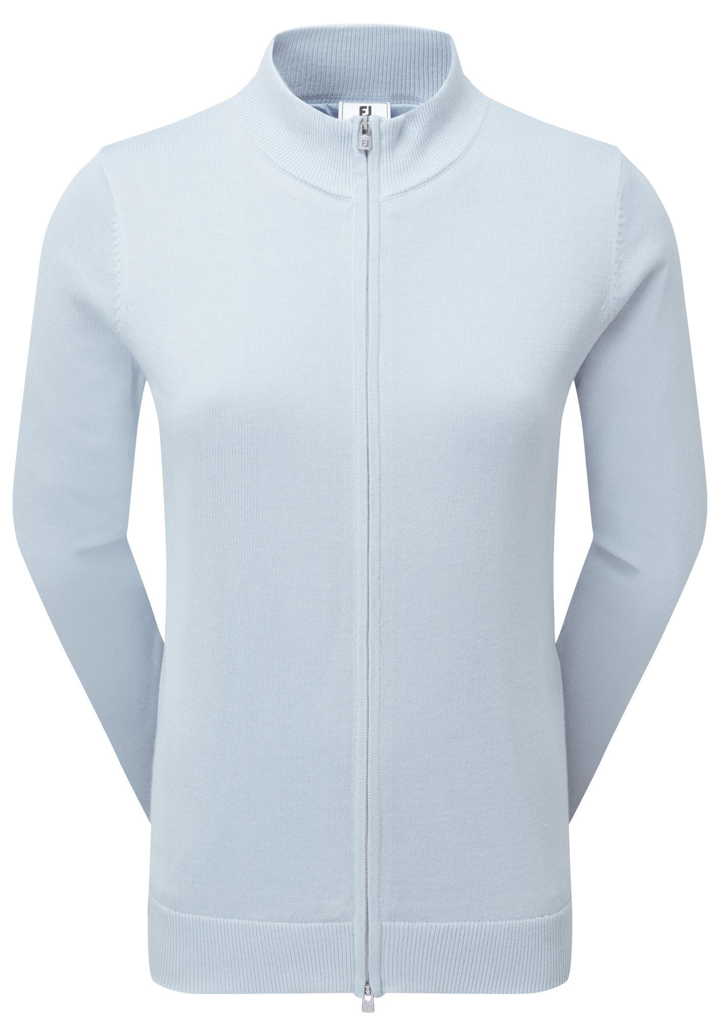 FootJoy Drirelease Full-Zip Lined maglione da donna, ice blue