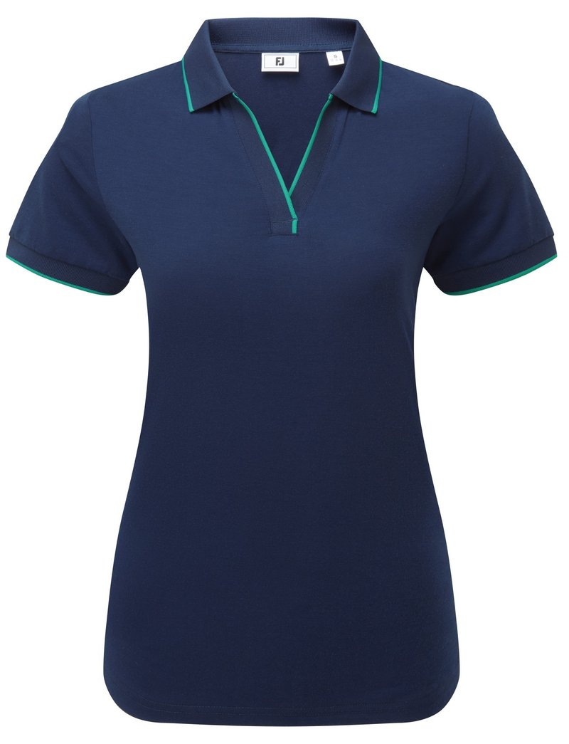 FootJoy NOTCH V polo donna, navy/emerald