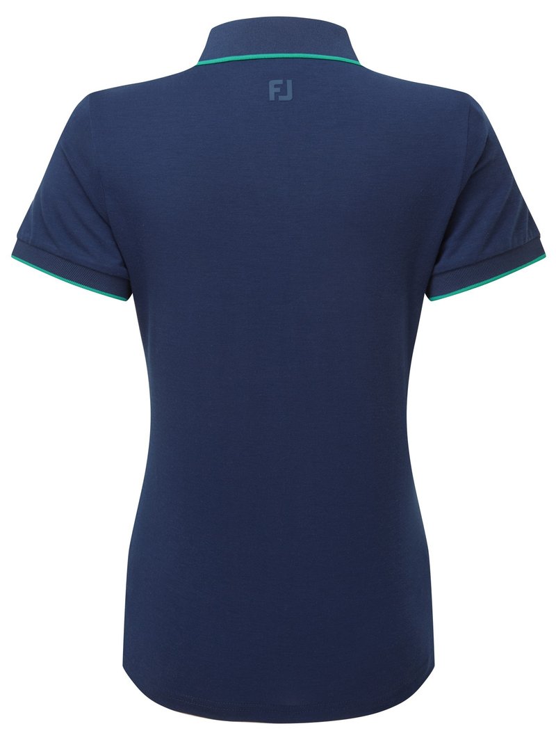 FootJoy NOTCH V polo donna, navy/emerald