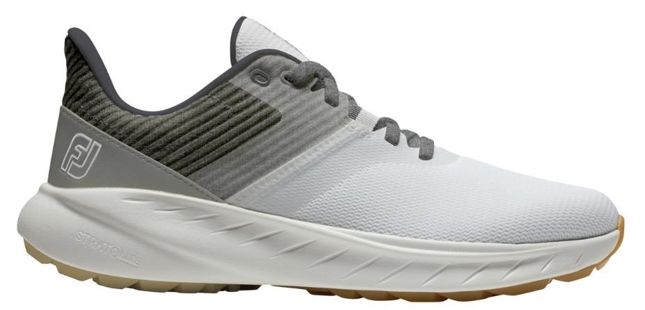 FootJoy Flex scarpe da golf donna, bianco/grigio