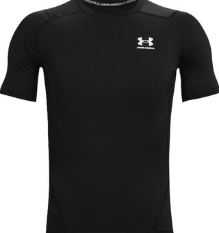 Under Armour HeatGear maglia a compressione da uomo, nero/bianco