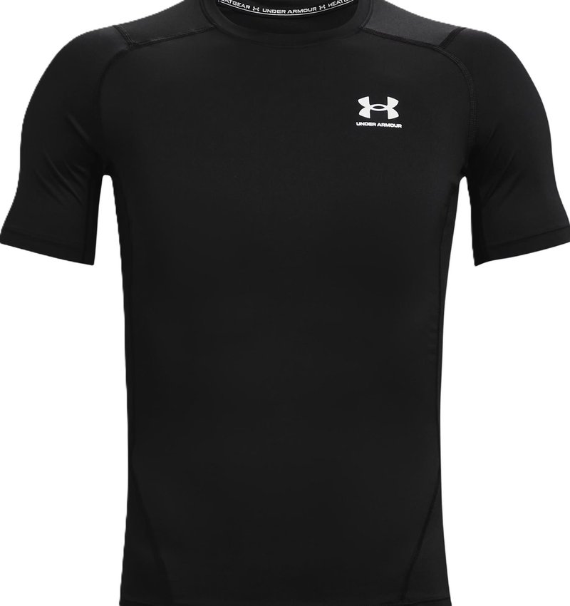 Under Armour HeatGear maglia a compressione da uomo, nero/bianco