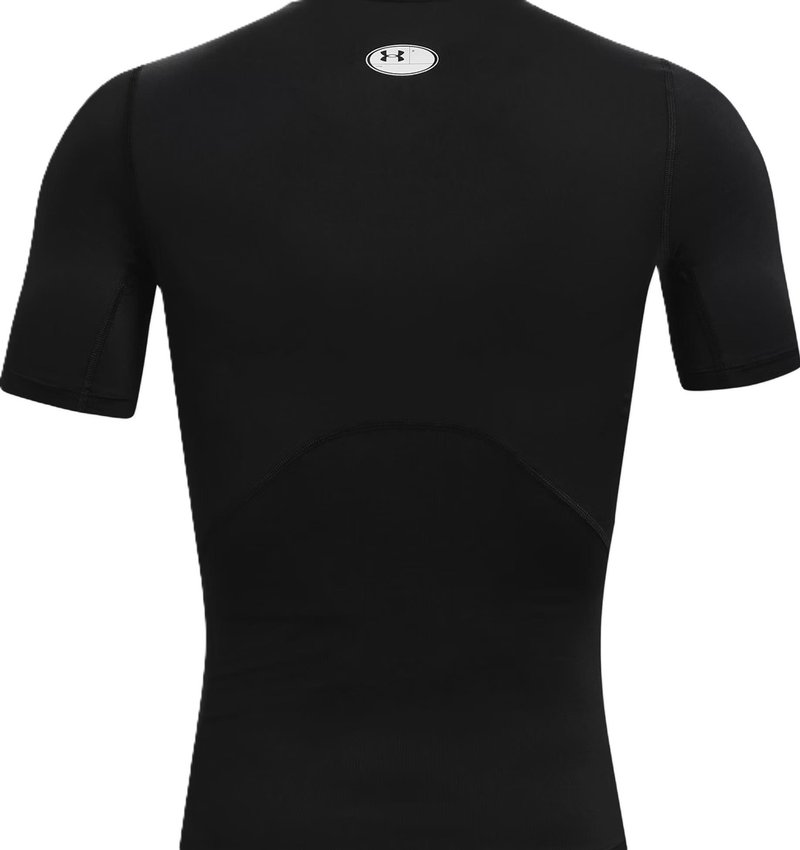 Under Armour HeatGear maglia a compressione da uomo, nero/bianco