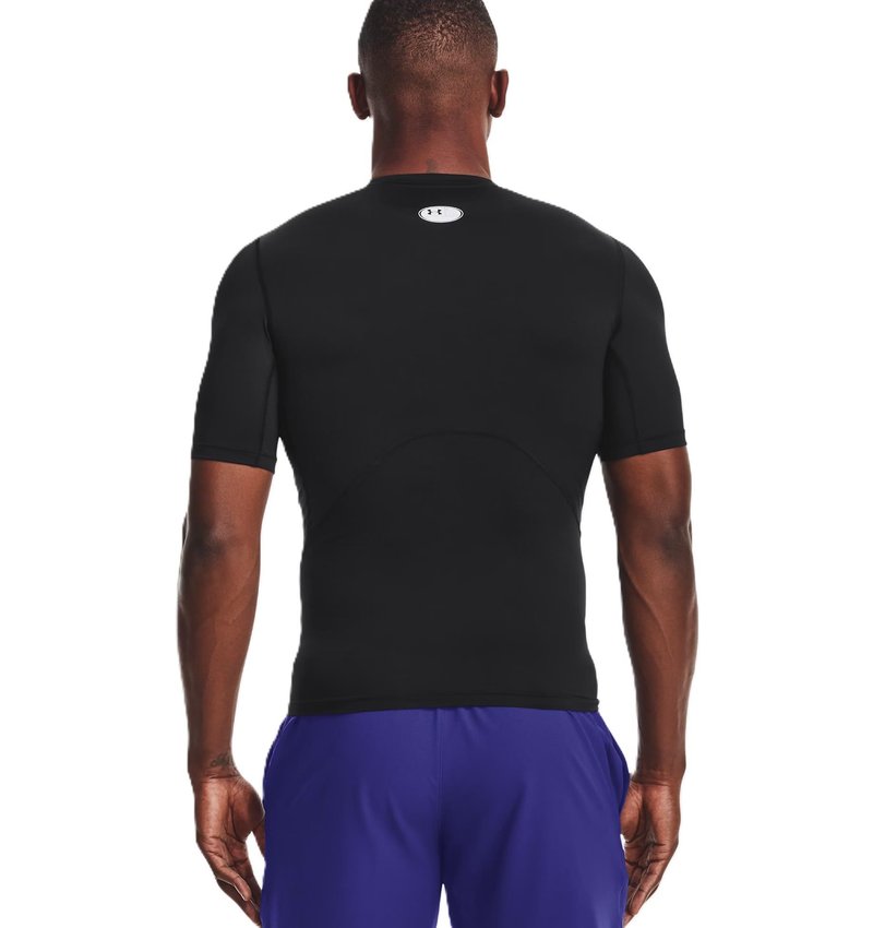 Under Armour HeatGear maglia a compressione da uomo, nero/bianco