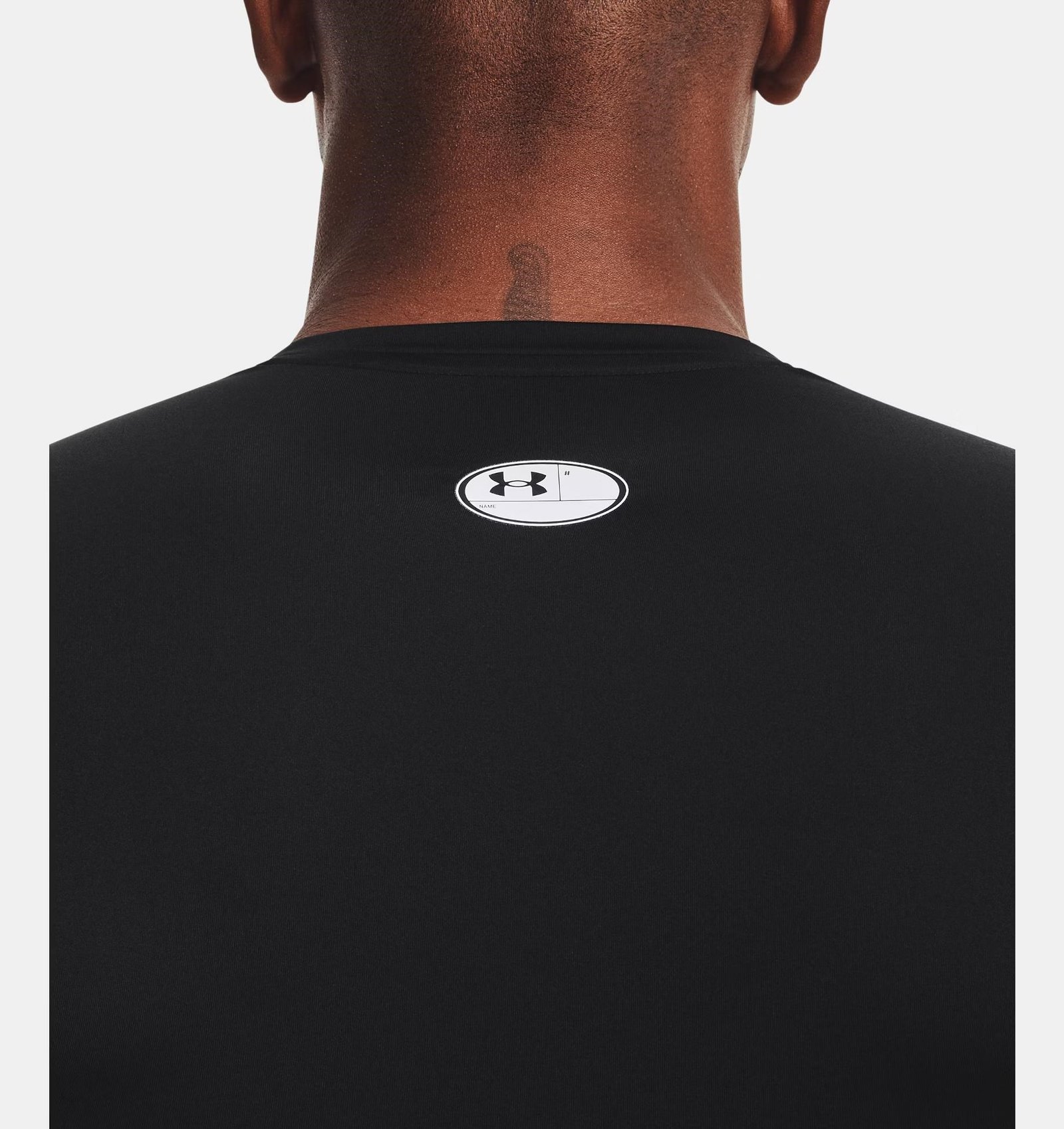 Under Armour HeatGear maglia a compressione da uomo, nero/bianco