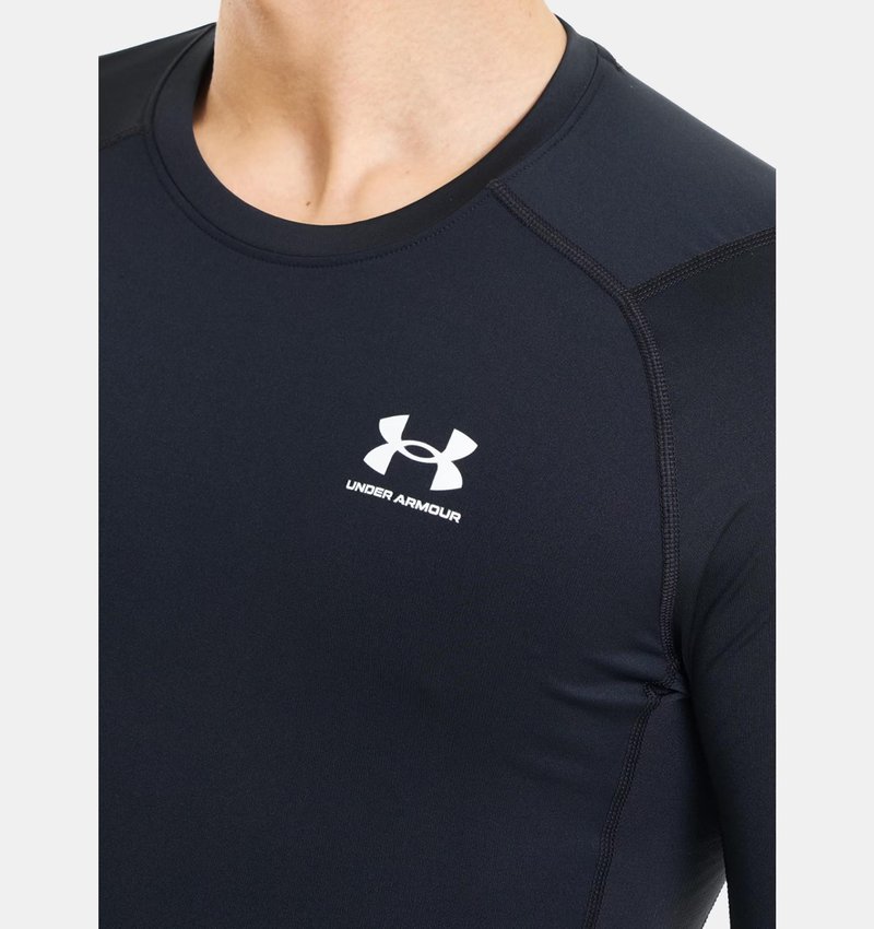Under Armour HeatGear maglia a compressione da uomo, nero/bianco