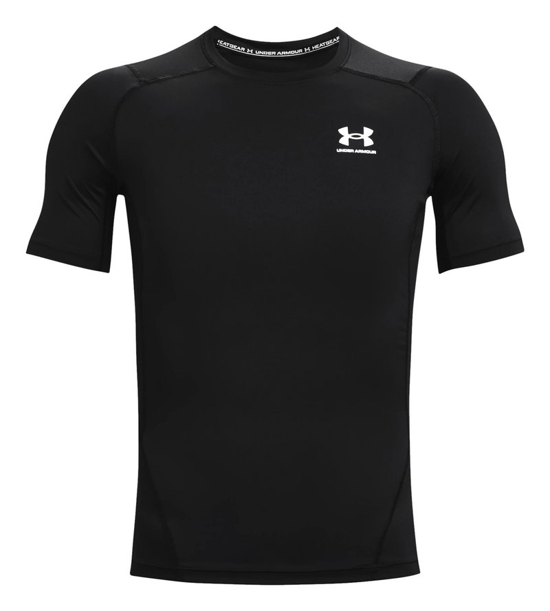 Under Armour HeatGear maglia a compressione da uomo, nero/bianco