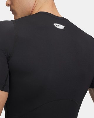 Under Armour HeatGear maglia a compressione da uomo, nero/bianco