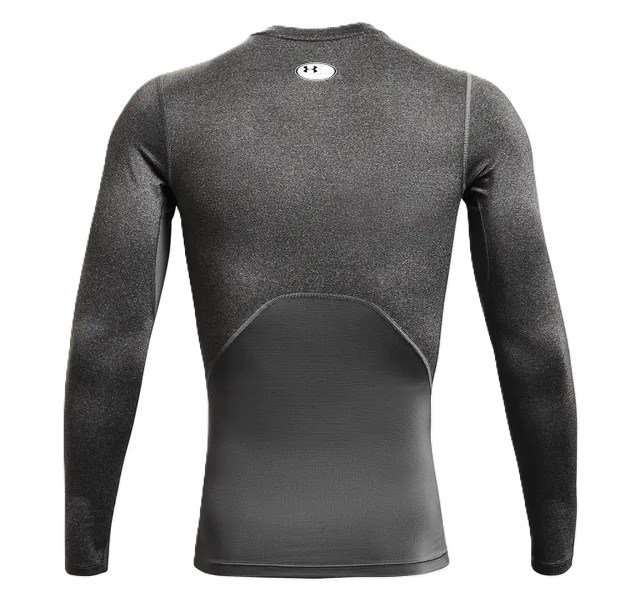 Under Armour HeatGear maglia a compressione a maniche lunghe da uomo, carbon heather