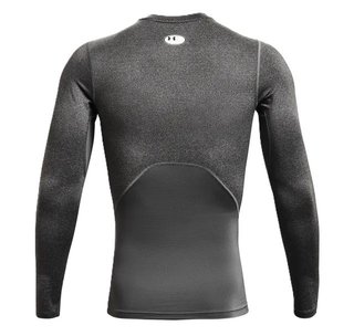 Under Armour HeatGear maglia a compressione a maniche lunghe da uomo, carbon heather