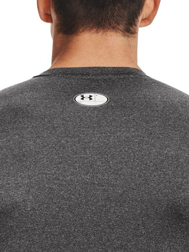 Under Armour HeatGear maglia a compressione a maniche lunghe da uomo, carbon heather