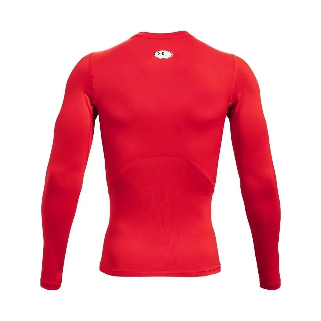 Under Armour HeatGear maglia a compressione a maniche lunghe da uomo, rossa