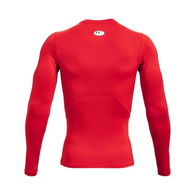 Under Armour HeatGear maglia a compressione a maniche lunghe da uomo, rossa