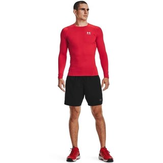 Under Armour HeatGear maglia a compressione a maniche lunghe da uomo, rossa
