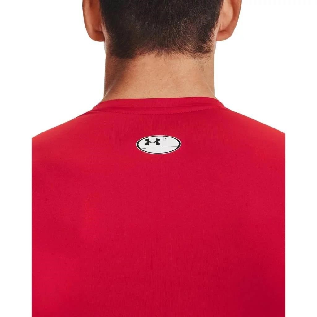 Under Armour HeatGear maglia a compressione a maniche lunghe da uomo, rossa