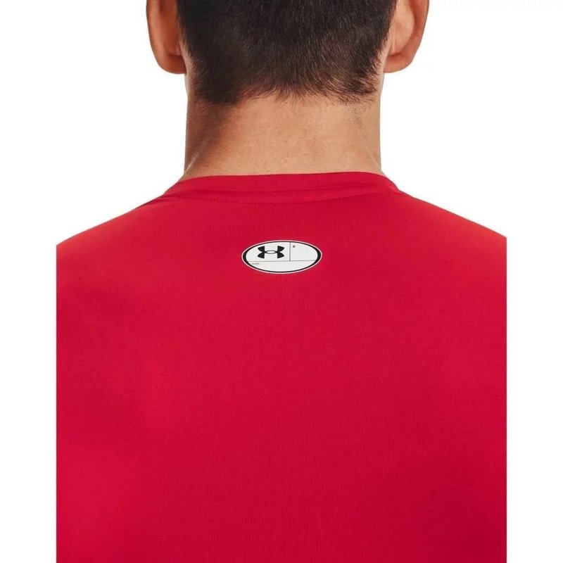 Under Armour HeatGear maglia a compressione a maniche lunghe da uomo, rossa