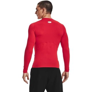 Under Armour HeatGear maglia a compressione a maniche lunghe da uomo, rossa