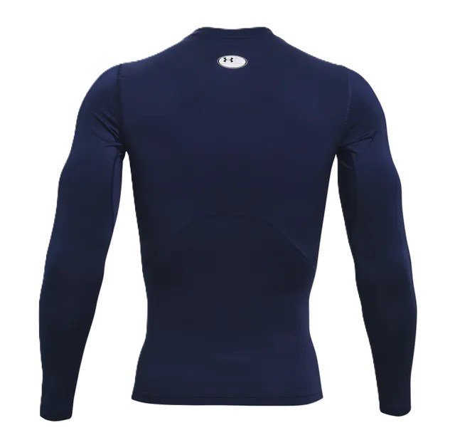 Under Armour HeatGear maglia a compressione a maniche lunghe da uomo, midnight navy