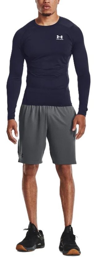 Under Armour HeatGear maglia a compressione a maniche lunghe da uomo, midnight navy