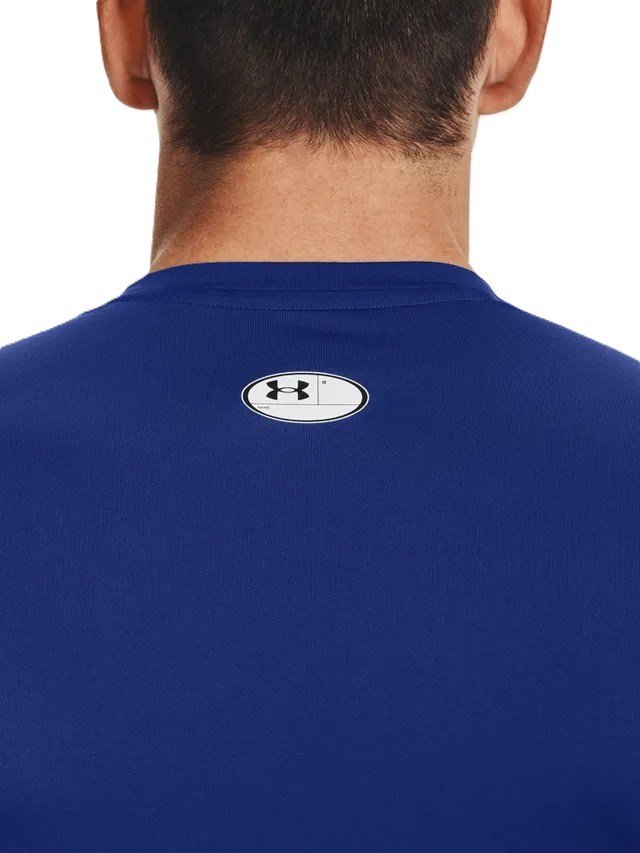 Under Armour HeatGear maglia a compressione a maniche lunghe da uomo, royal