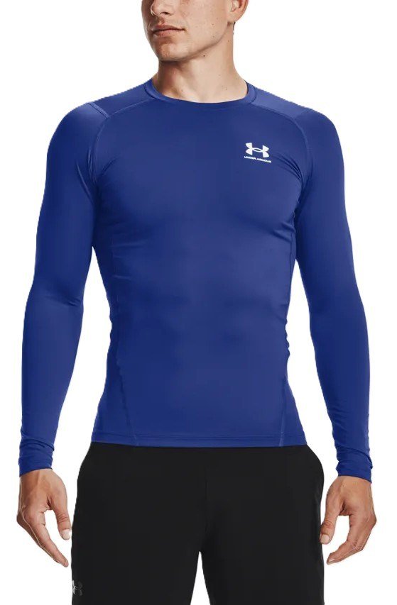 Under Armour HeatGear maglia a compressione a maniche lunghe da uomo, royal